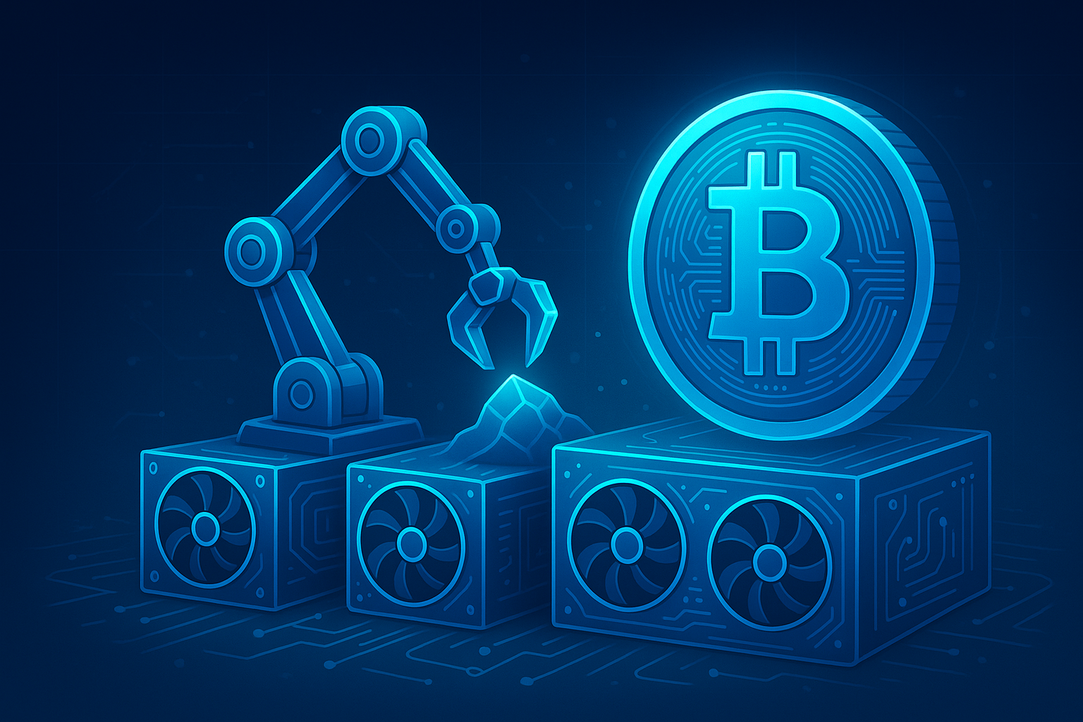 Crypto Mining Illustration